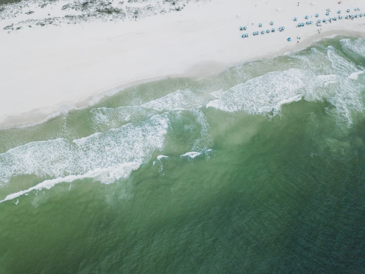 Aerial view of Baldwin County coastline